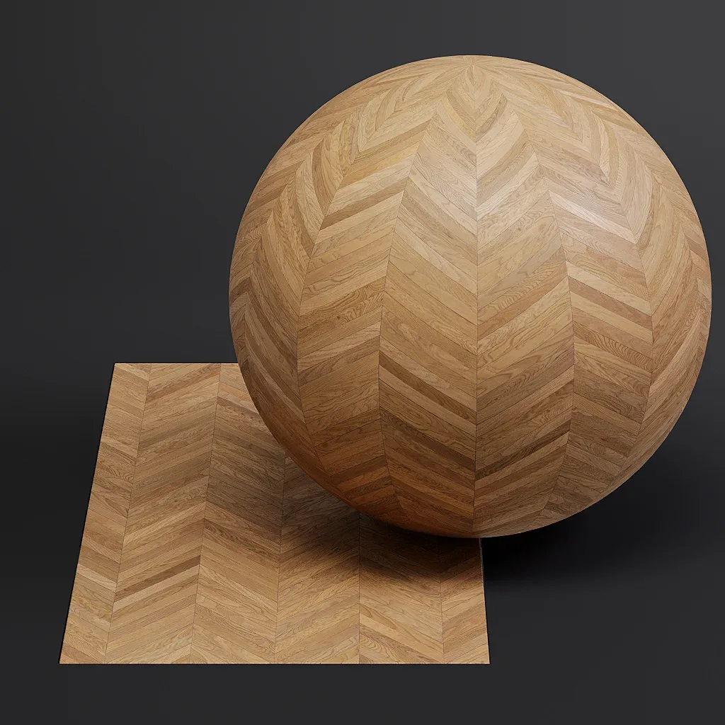 Parquet vol02 French Chevron 8K Seamless PBR Materials