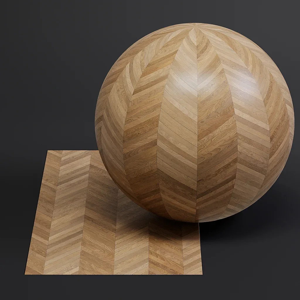 Parquet vol02 French Chevron 8K Seamless PBR Materials