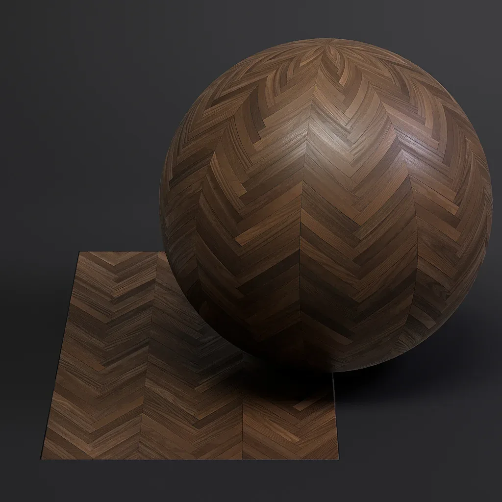 Parquet vol02 French Chevron 8K Seamless PBR Materials