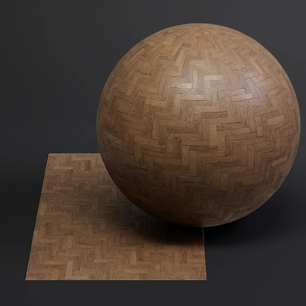 Parquet vol03 Herringbone 8K Seamless PBR Materials