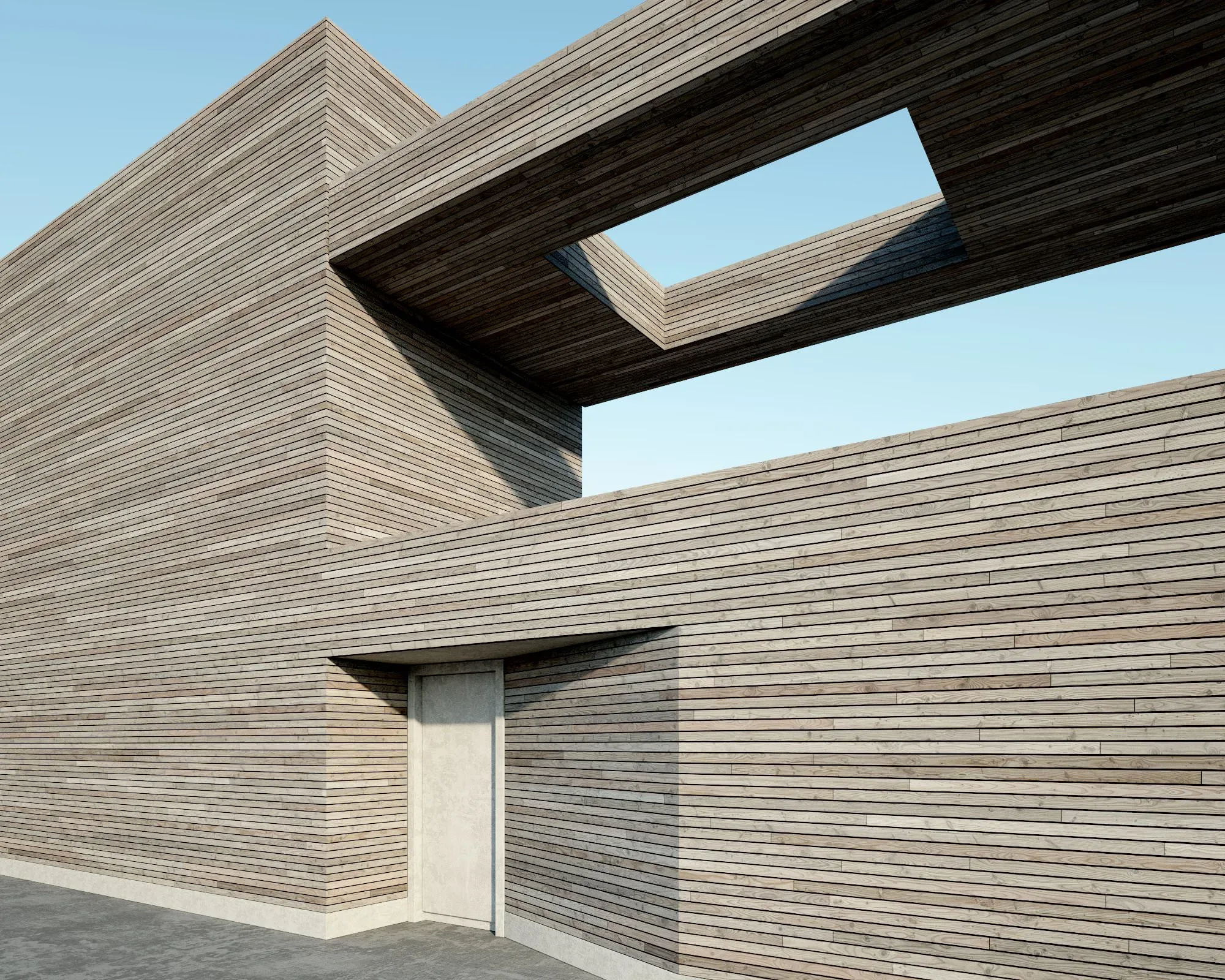 Woodfacades vol01 Timber Facade 8K Seamless PBR Materials