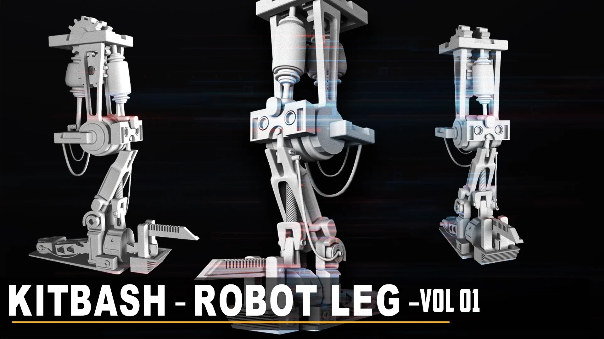 KitBash of Robot' Leg