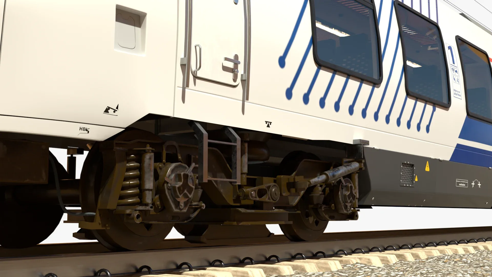 Bombardier TALENT Train National Express Rigged Animated