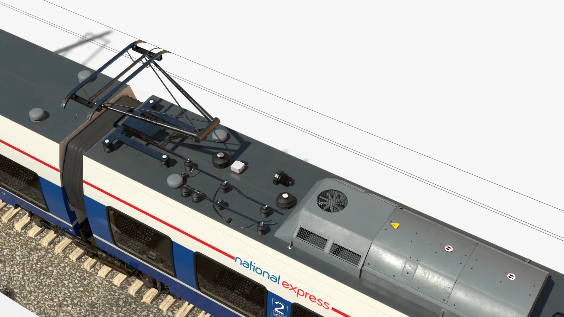 Bombardier TALENT Train National Express Rigged Animated