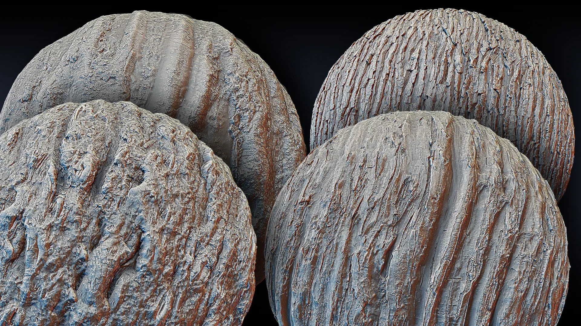 Ultra HQ Tree Bark Sculpt Seamless Zbrush brushes + Alphas (Blender, Substance, Mudbox, etc.) Vol.2