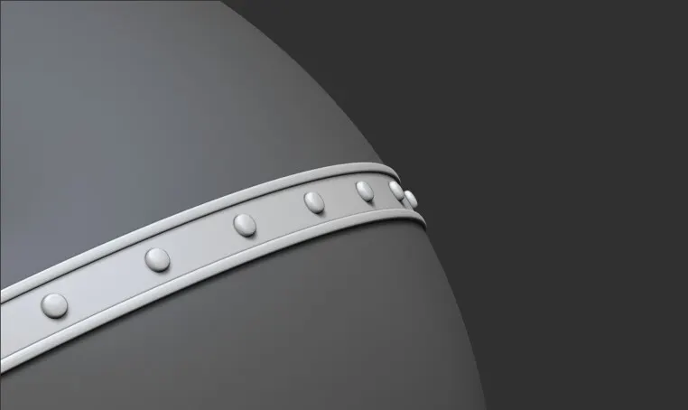 60 IMM Armor Edges for ZBrush (continuously connected edges)