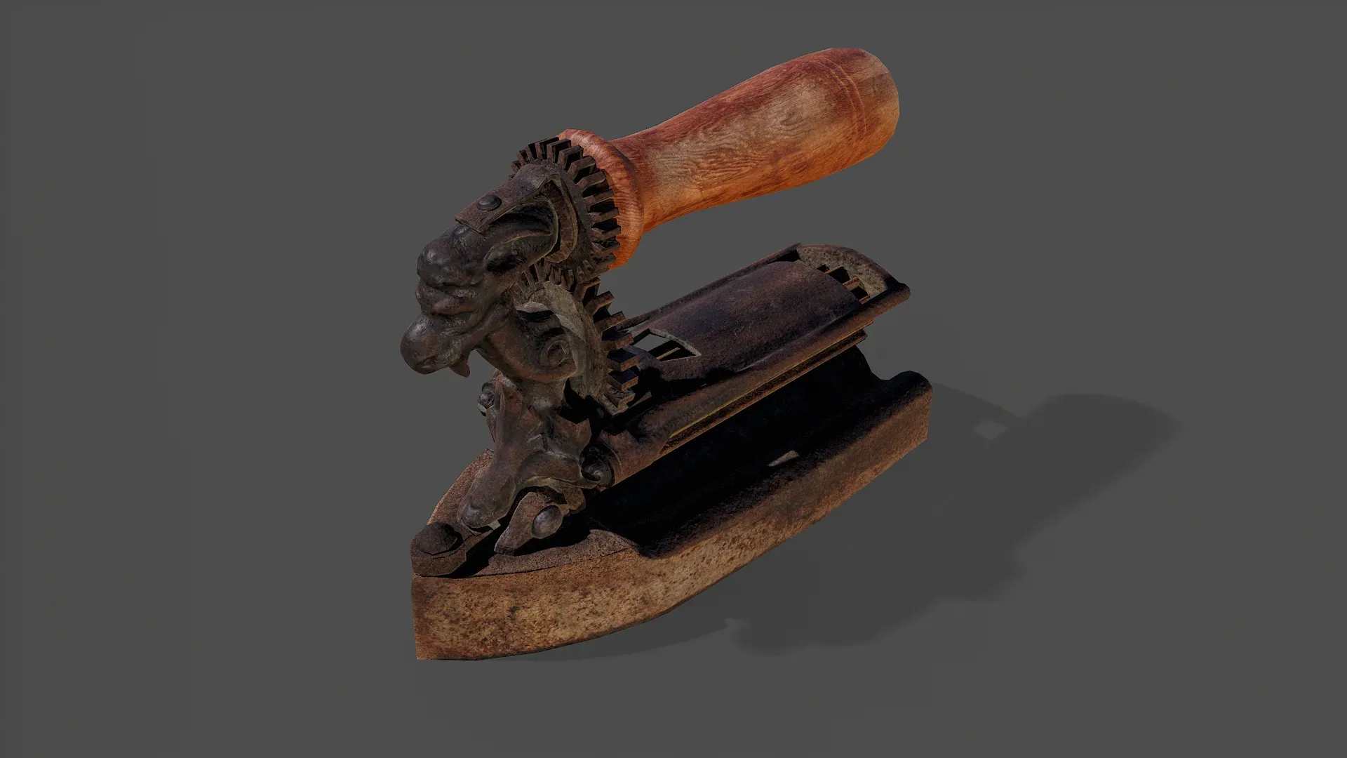 Antique Iron V02 - Low Poly