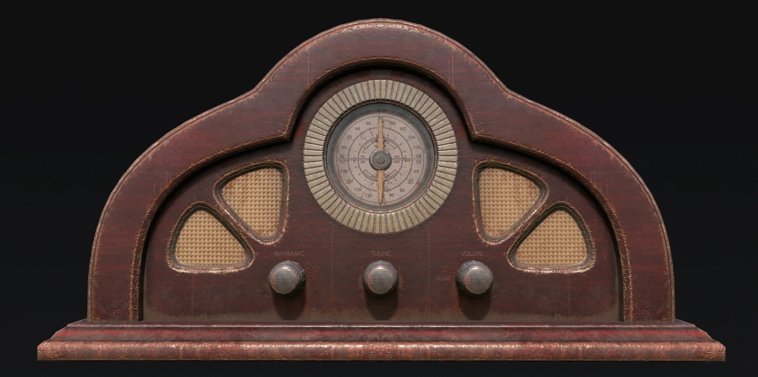 Antique Radio - Low Poly