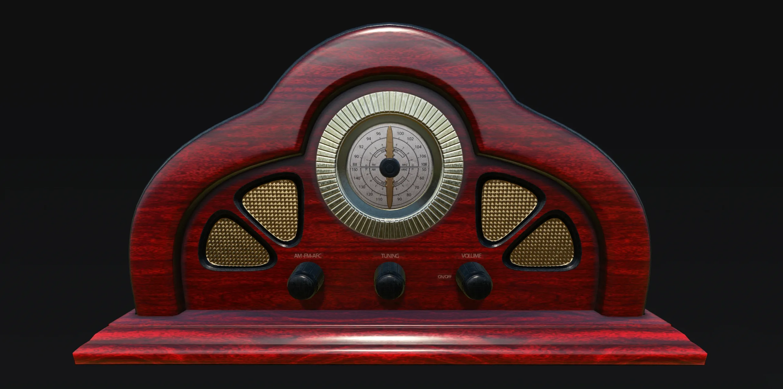 Antique Radio - Low Poly