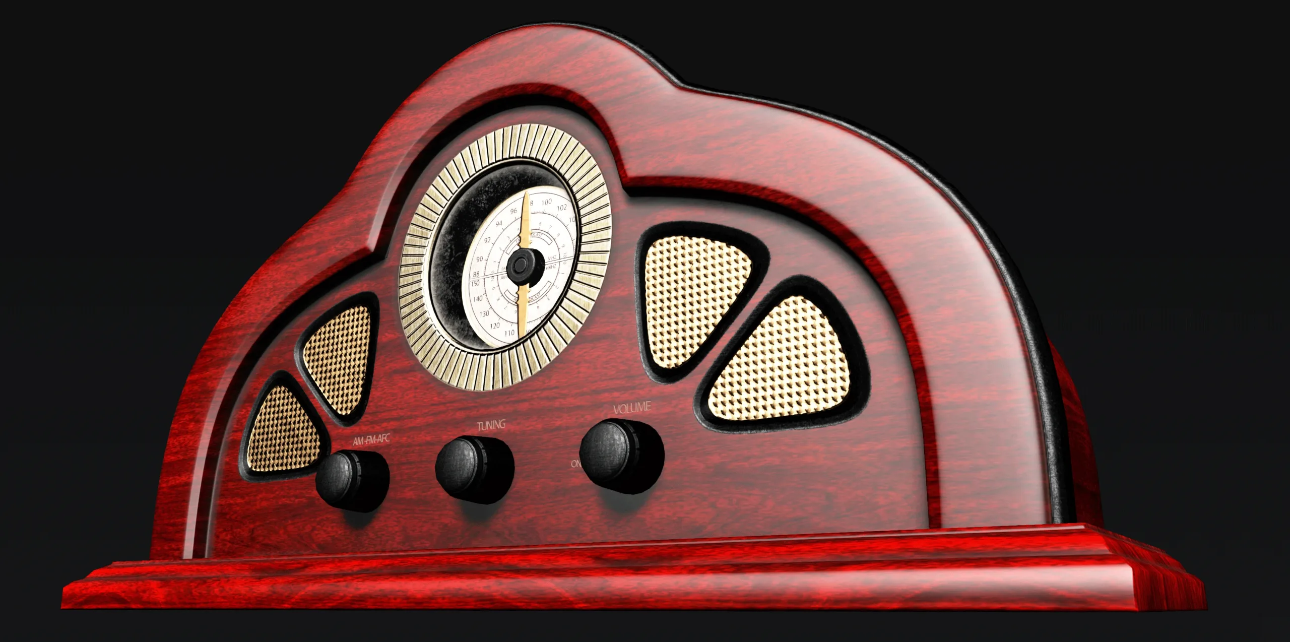 Antique Radio - Low Poly