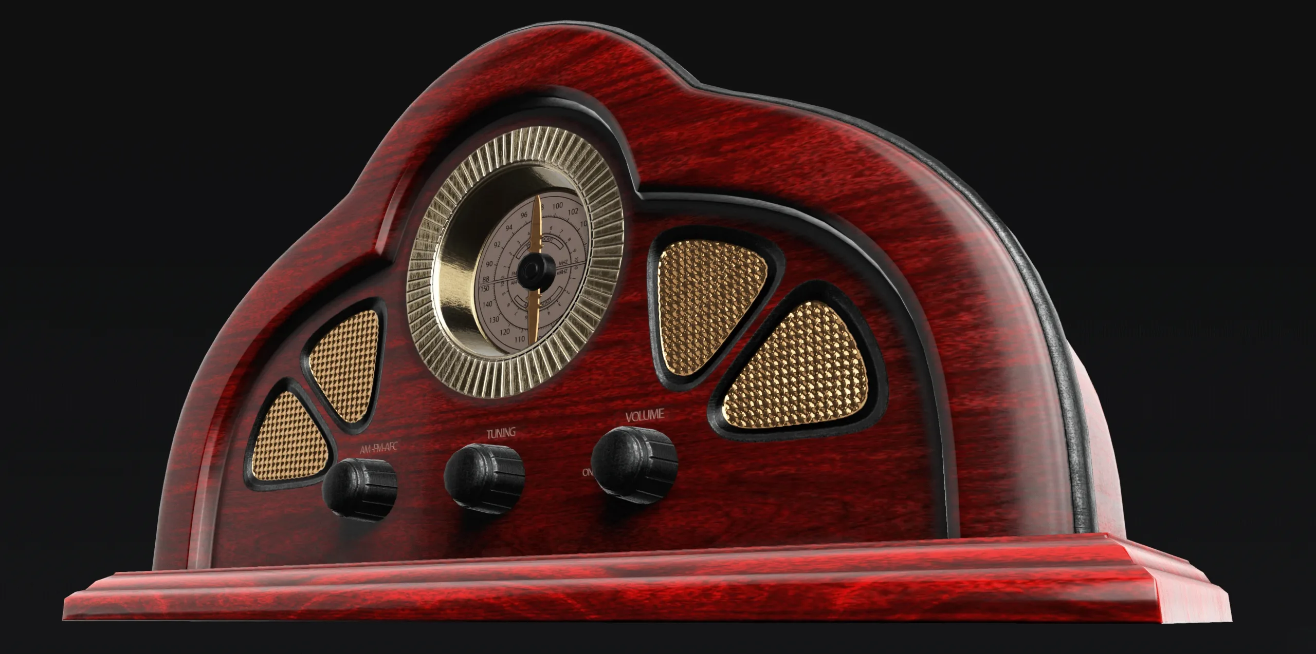 Antique Radio - Low Poly