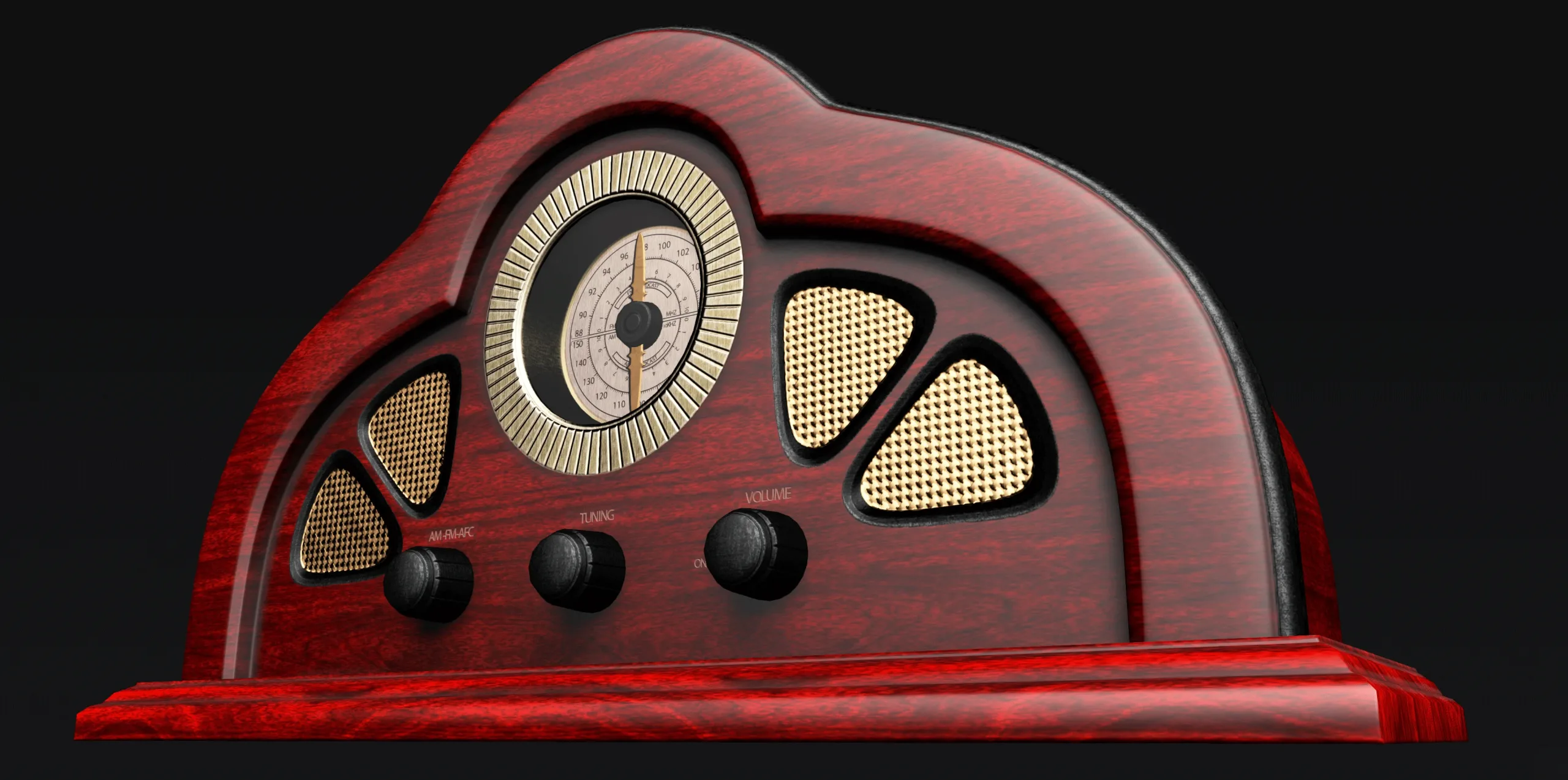 Antique Radio - Low Poly