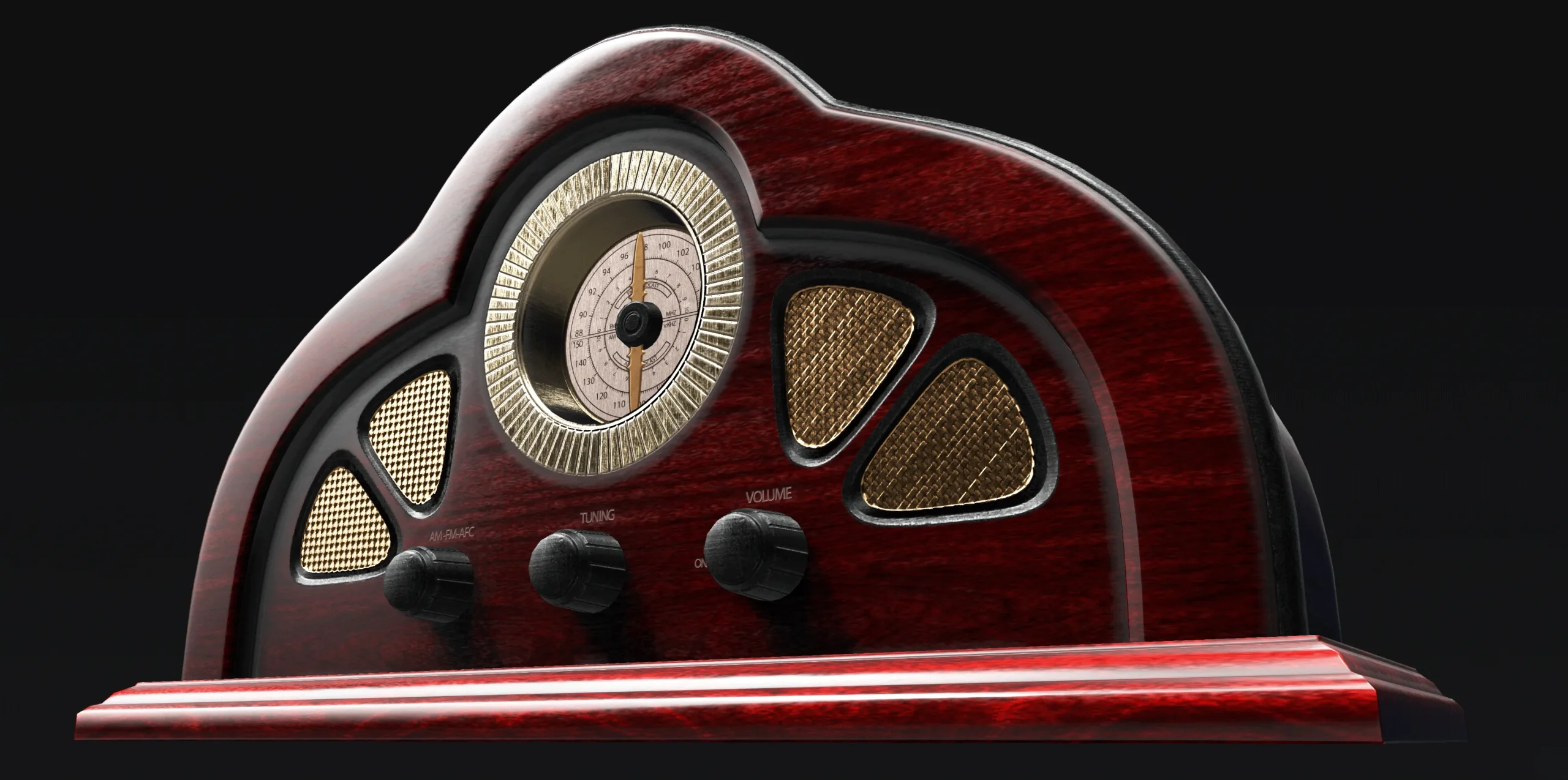 Antique Radio - Low Poly