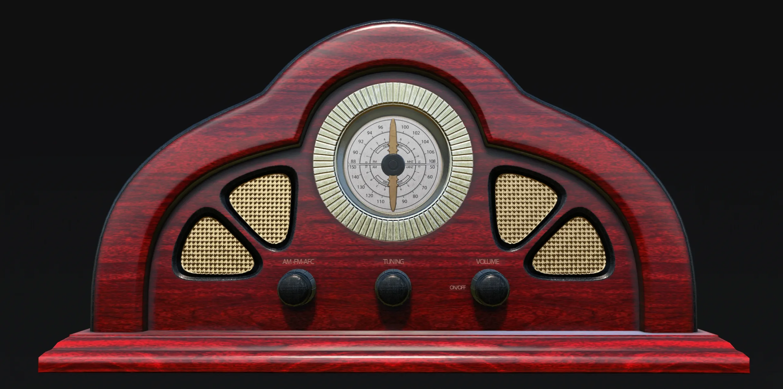 Antique Radio - Low Poly