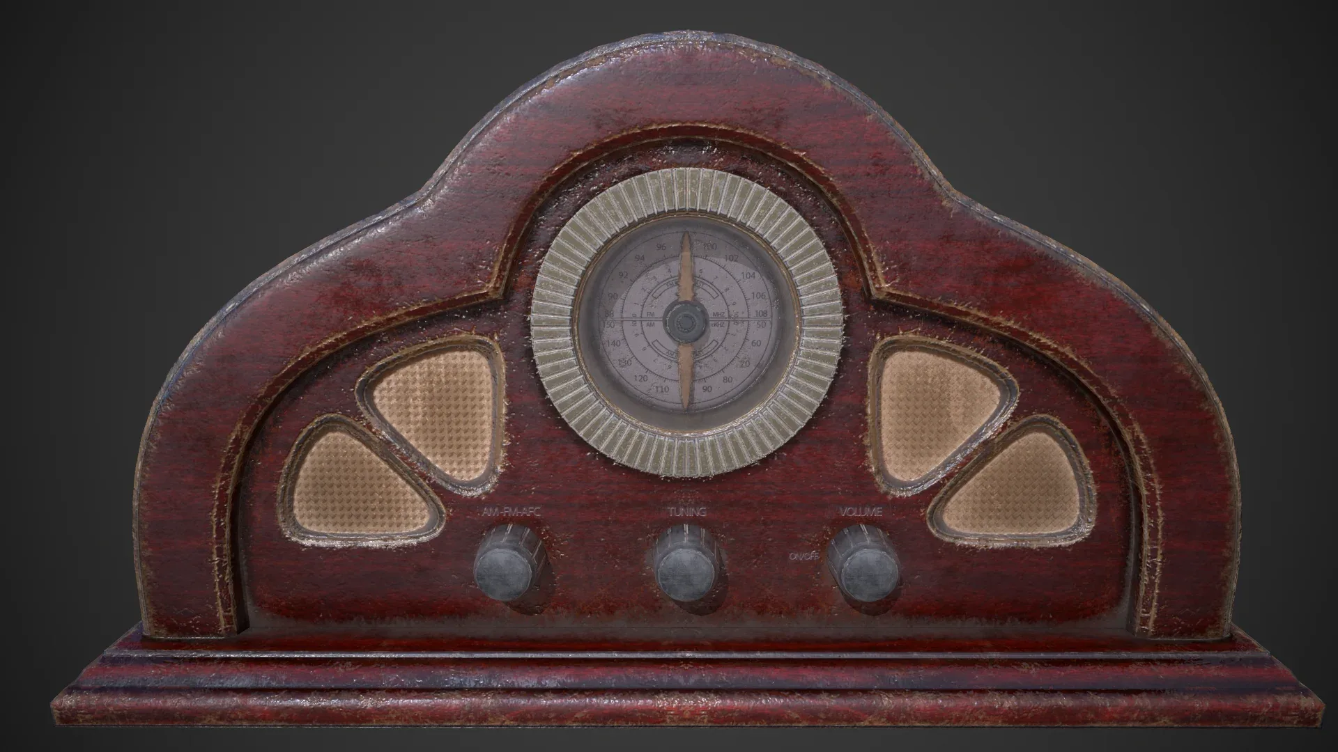 Antique Radio - Low Poly