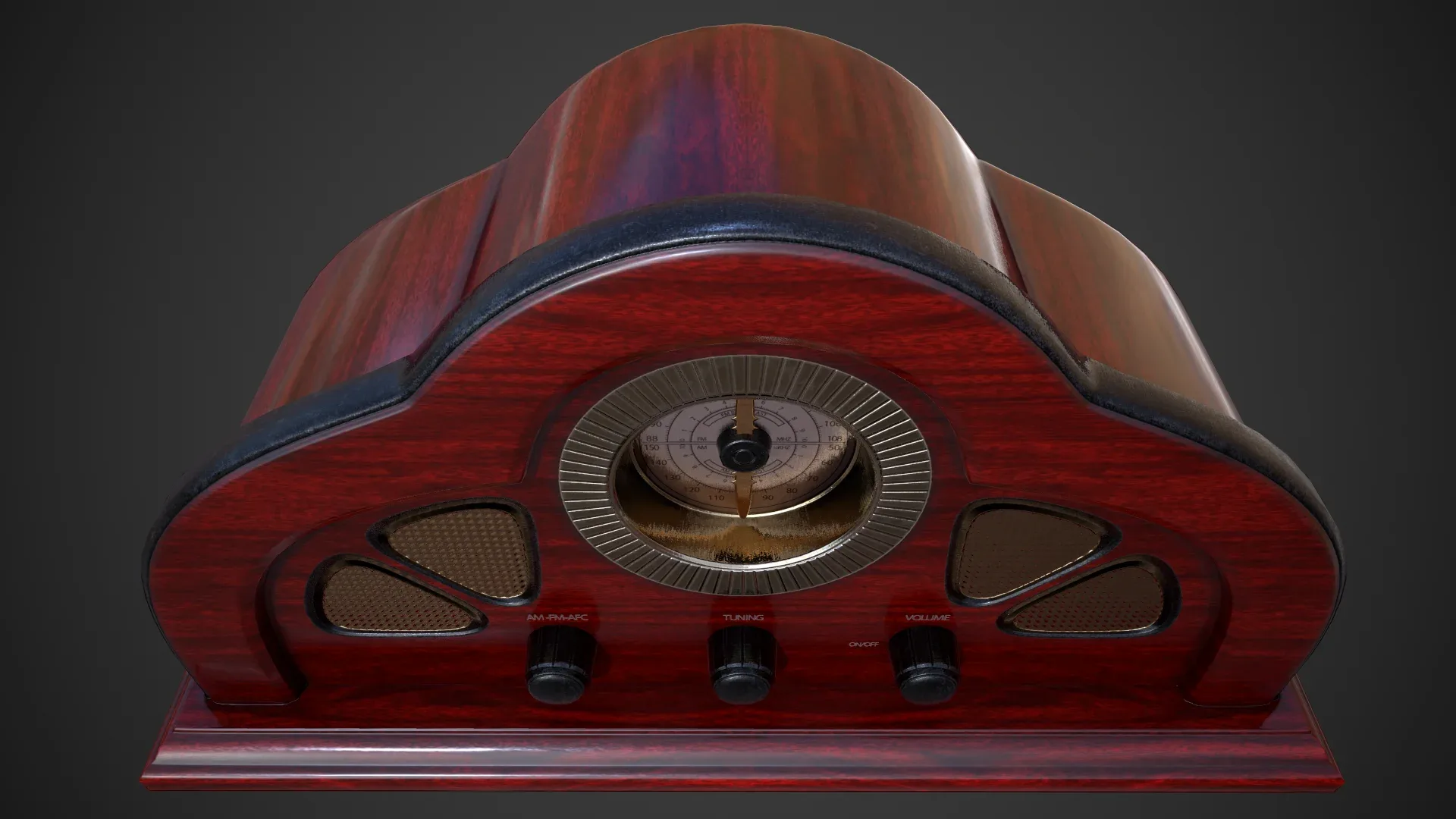 Antique Radio - Low Poly