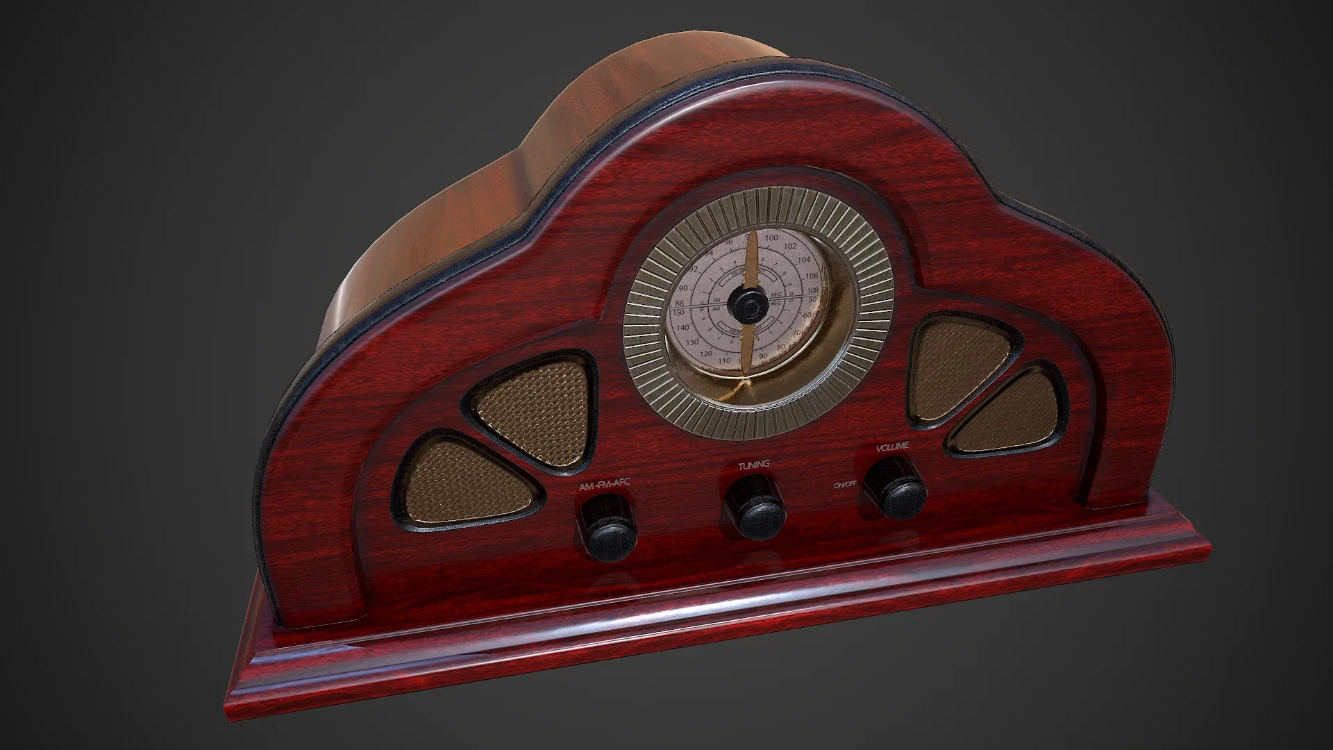 Antique Radio - Low Poly