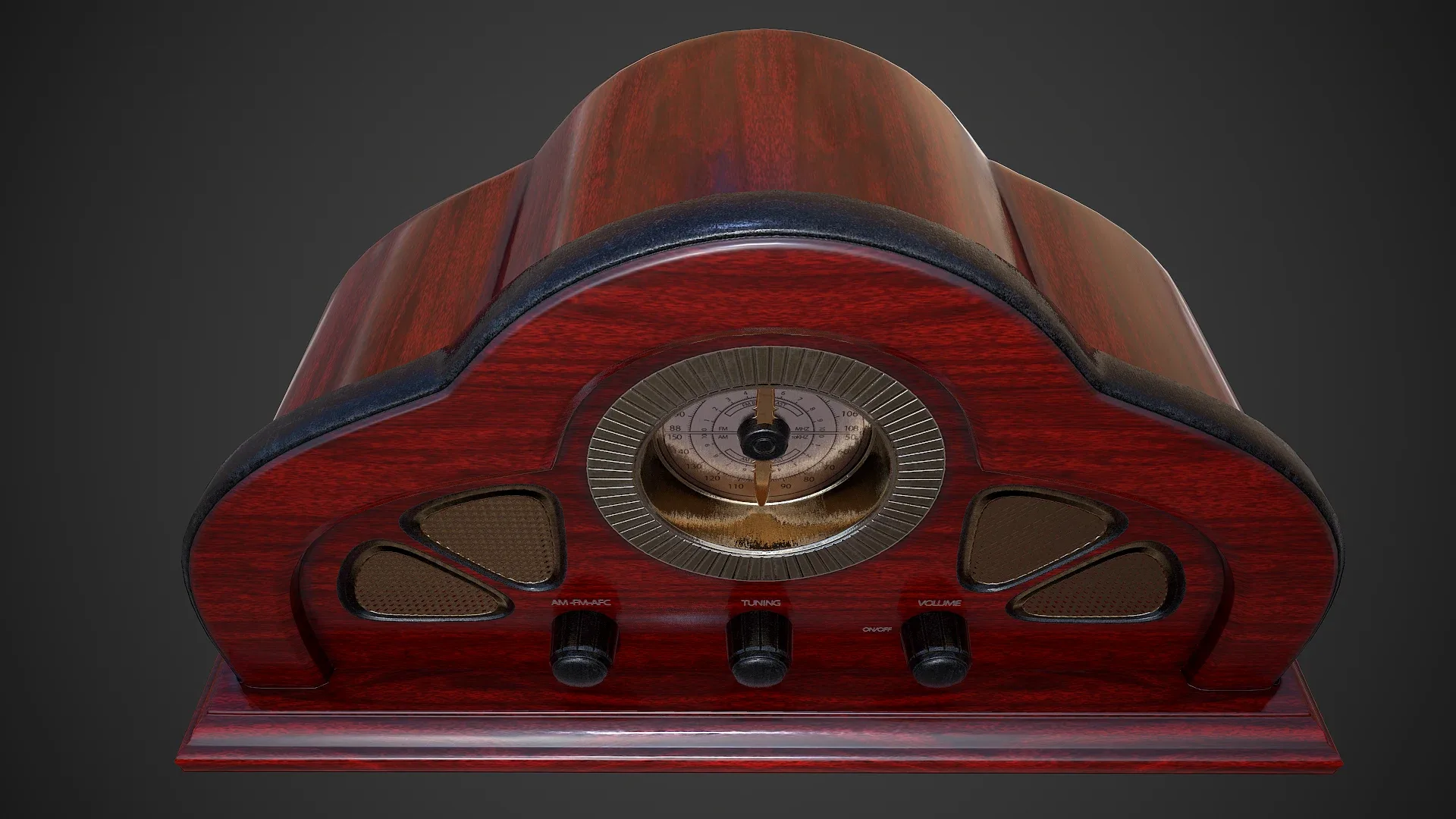 Antique Radio - Low Poly