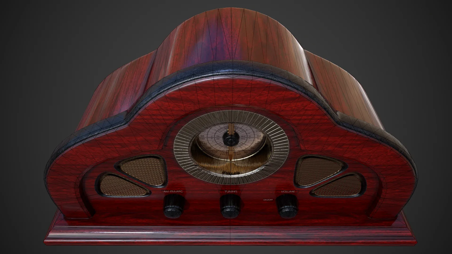 Antique Radio - Low Poly