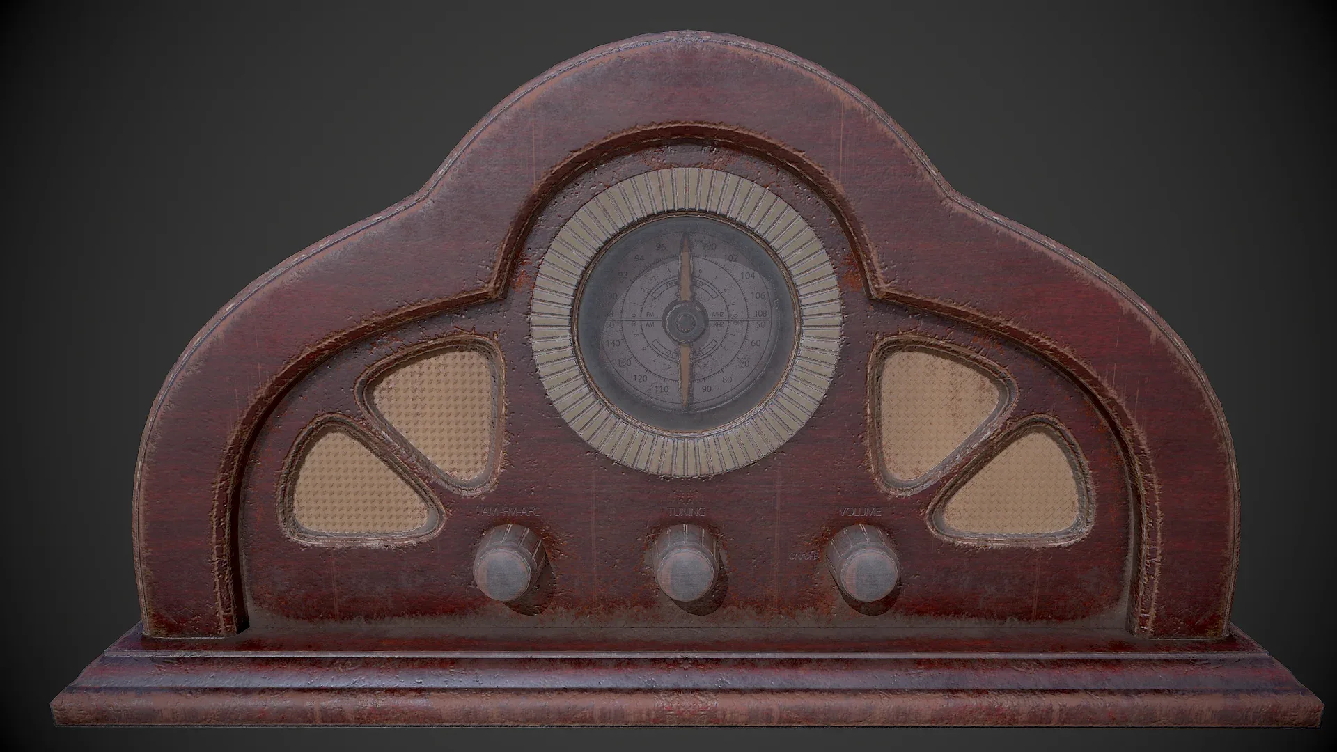 Antique Radio - Low Poly