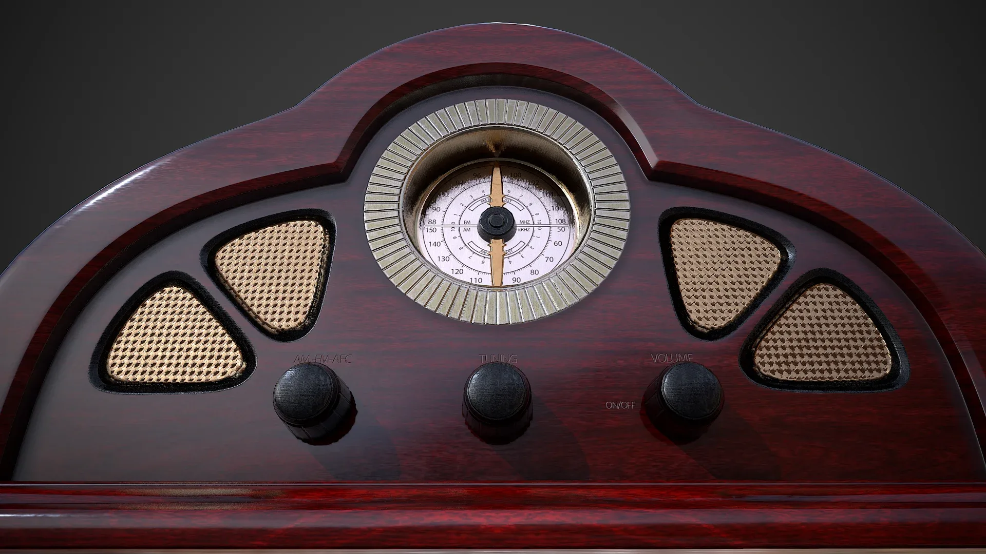 Antique Radio - Low Poly