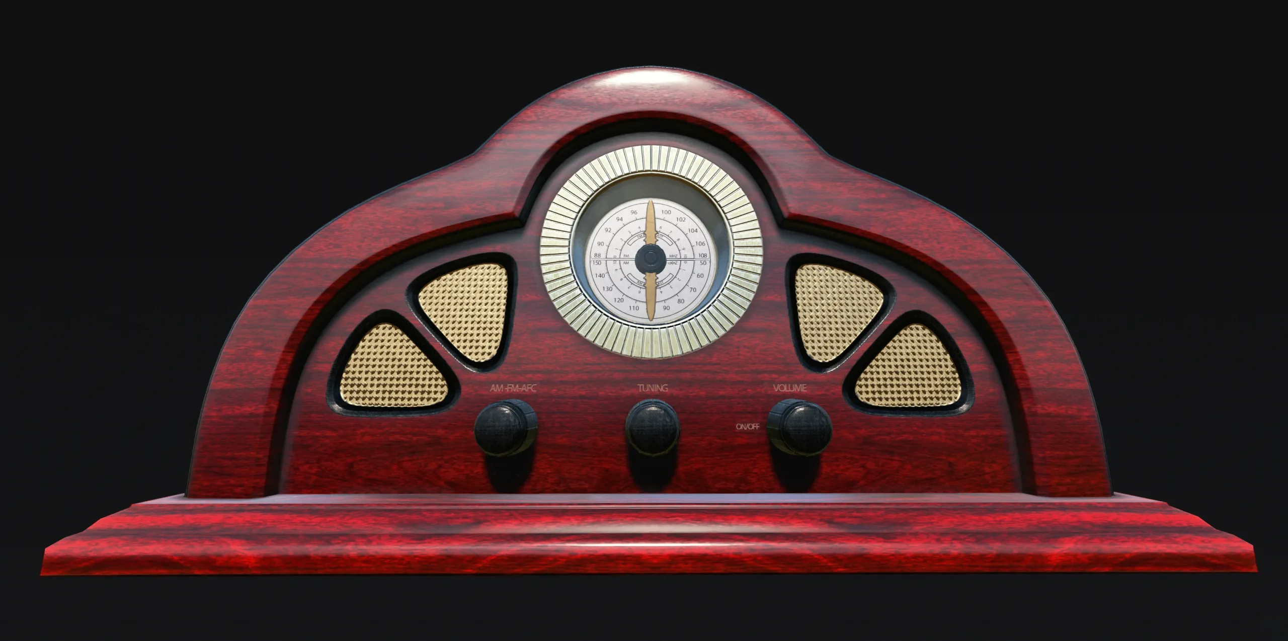 Antique Radio - Low Poly