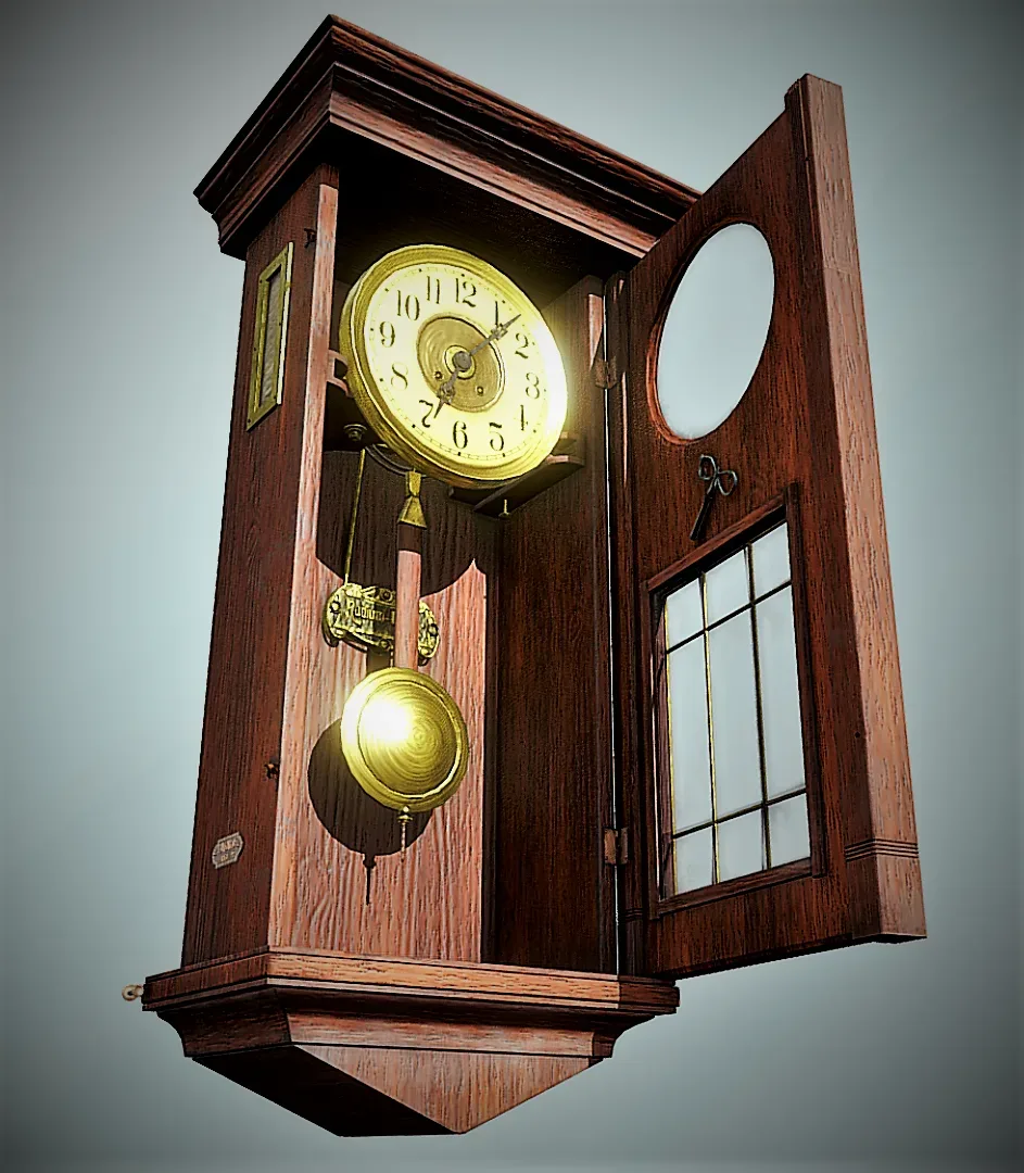 Retro clock by JAKSCH & Co. Riga, Russ Emp, 1901