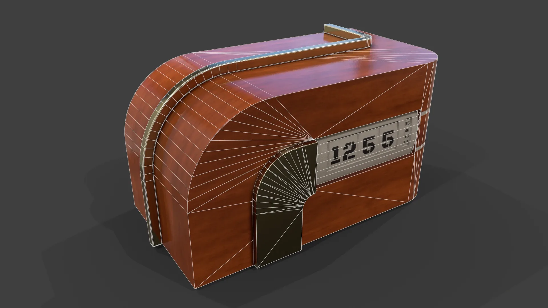 Art Deco Clock V01 - Low Poly