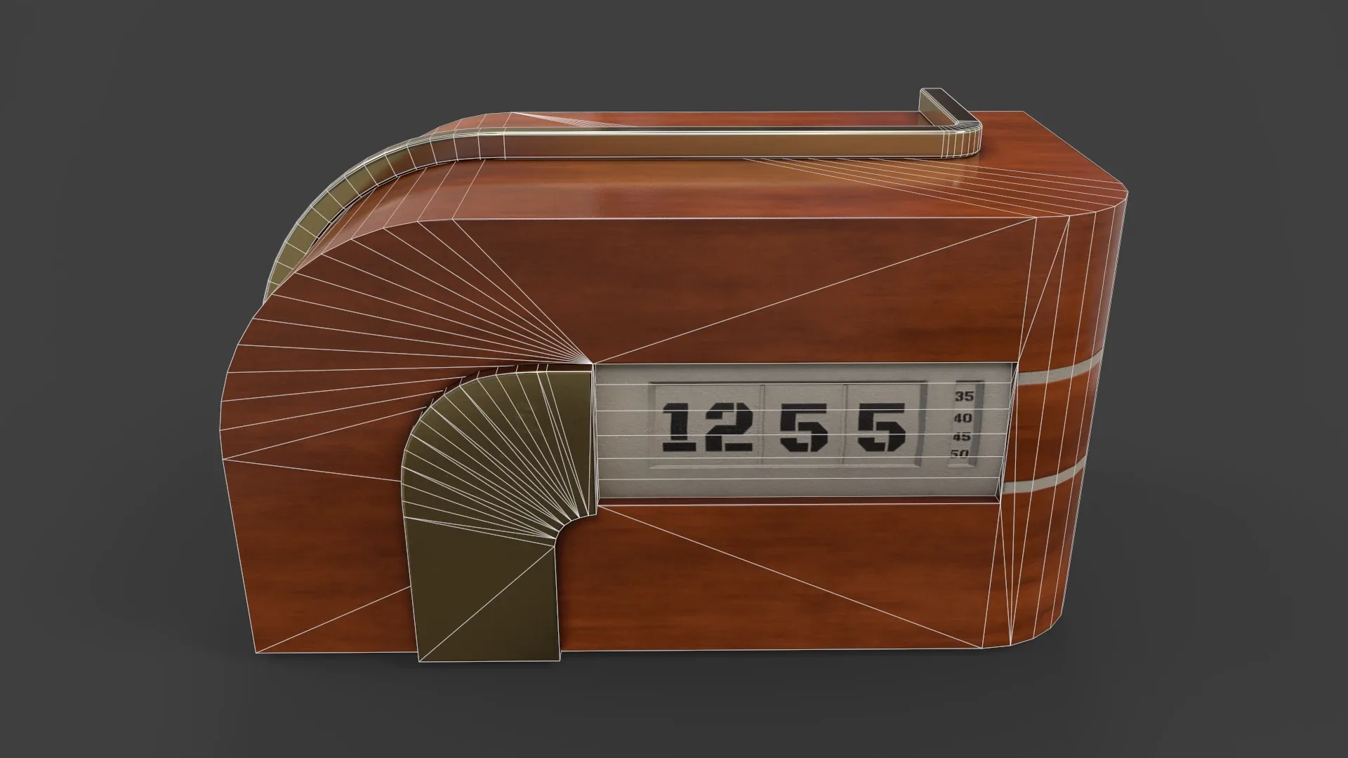 Art Deco Clock V01 - Low Poly