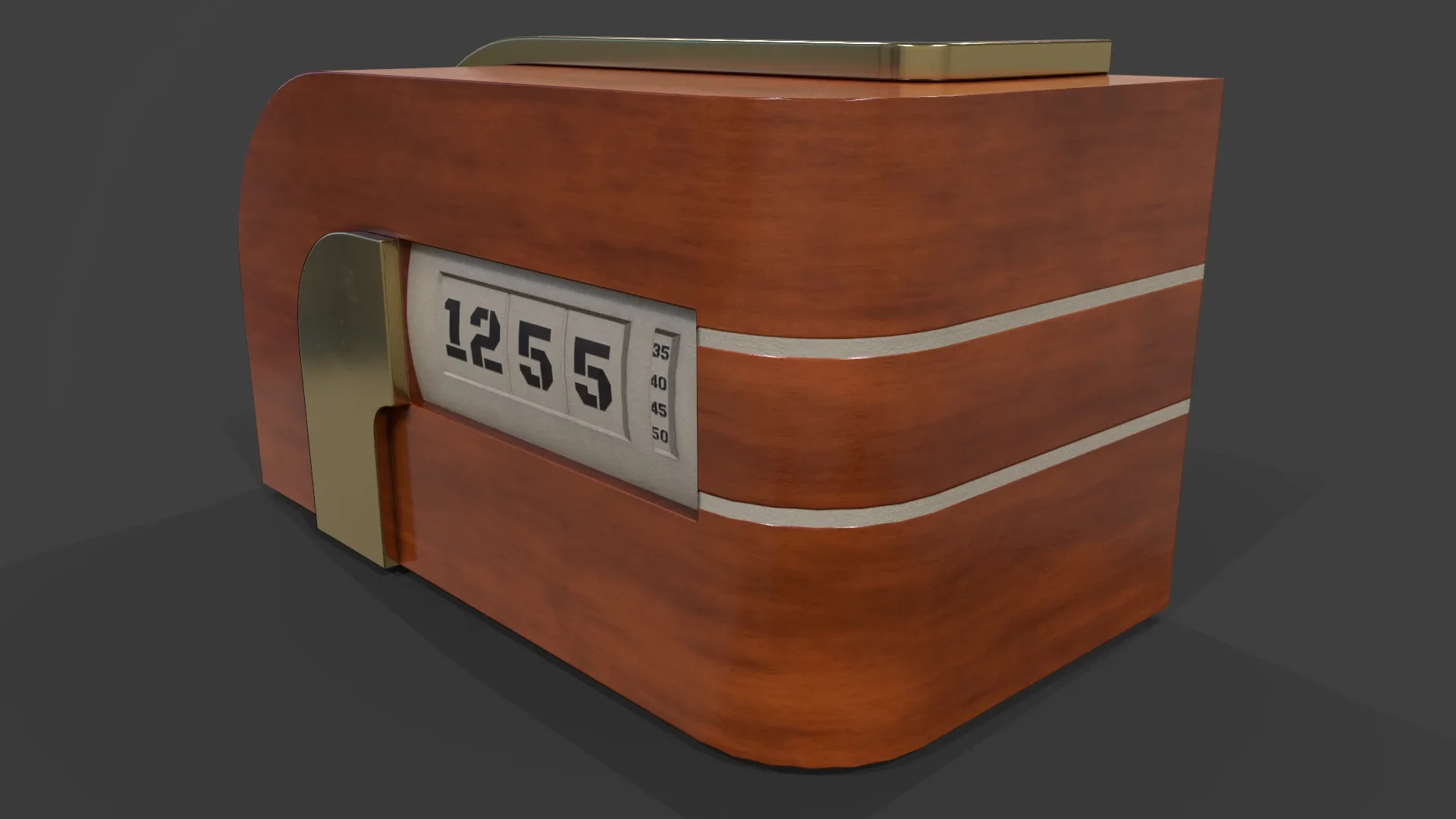 Art Deco Clock V01 - Low Poly