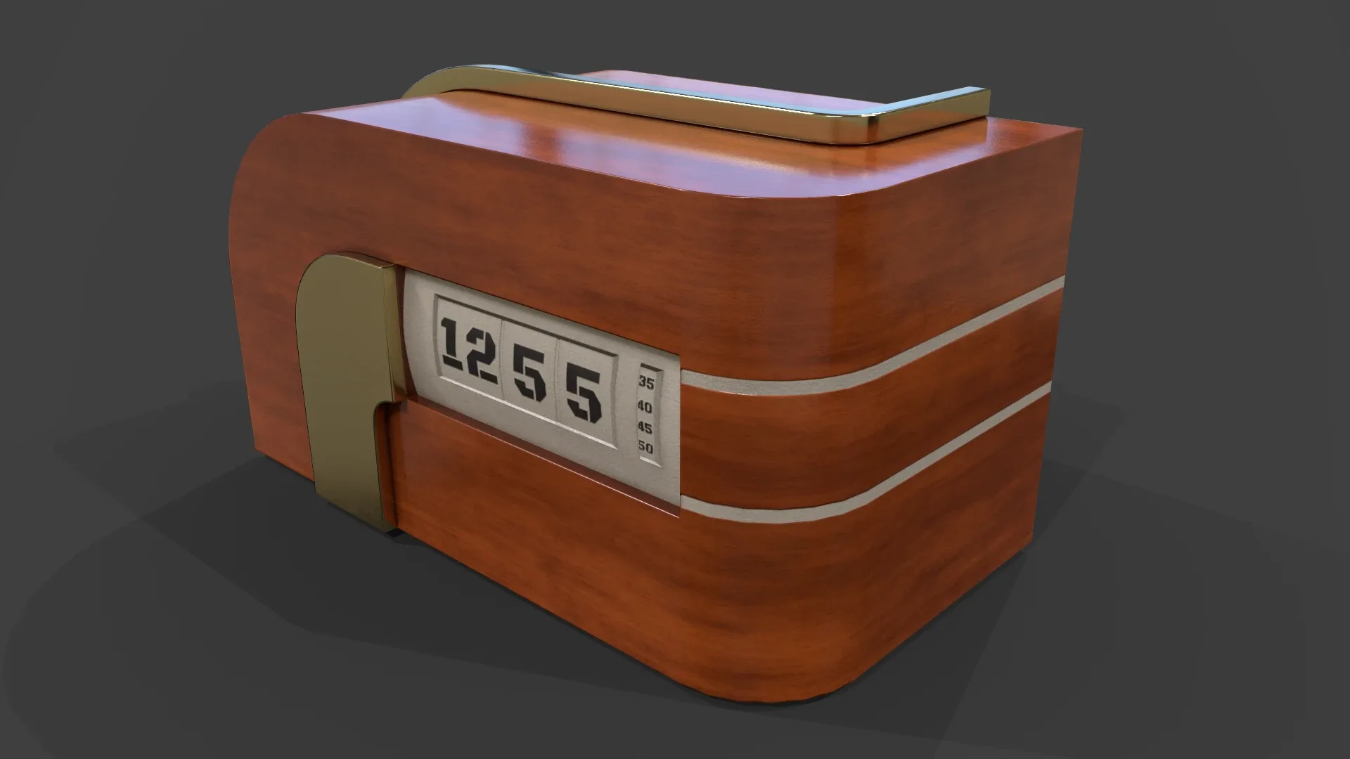 Art Deco Clock V01 - Low Poly