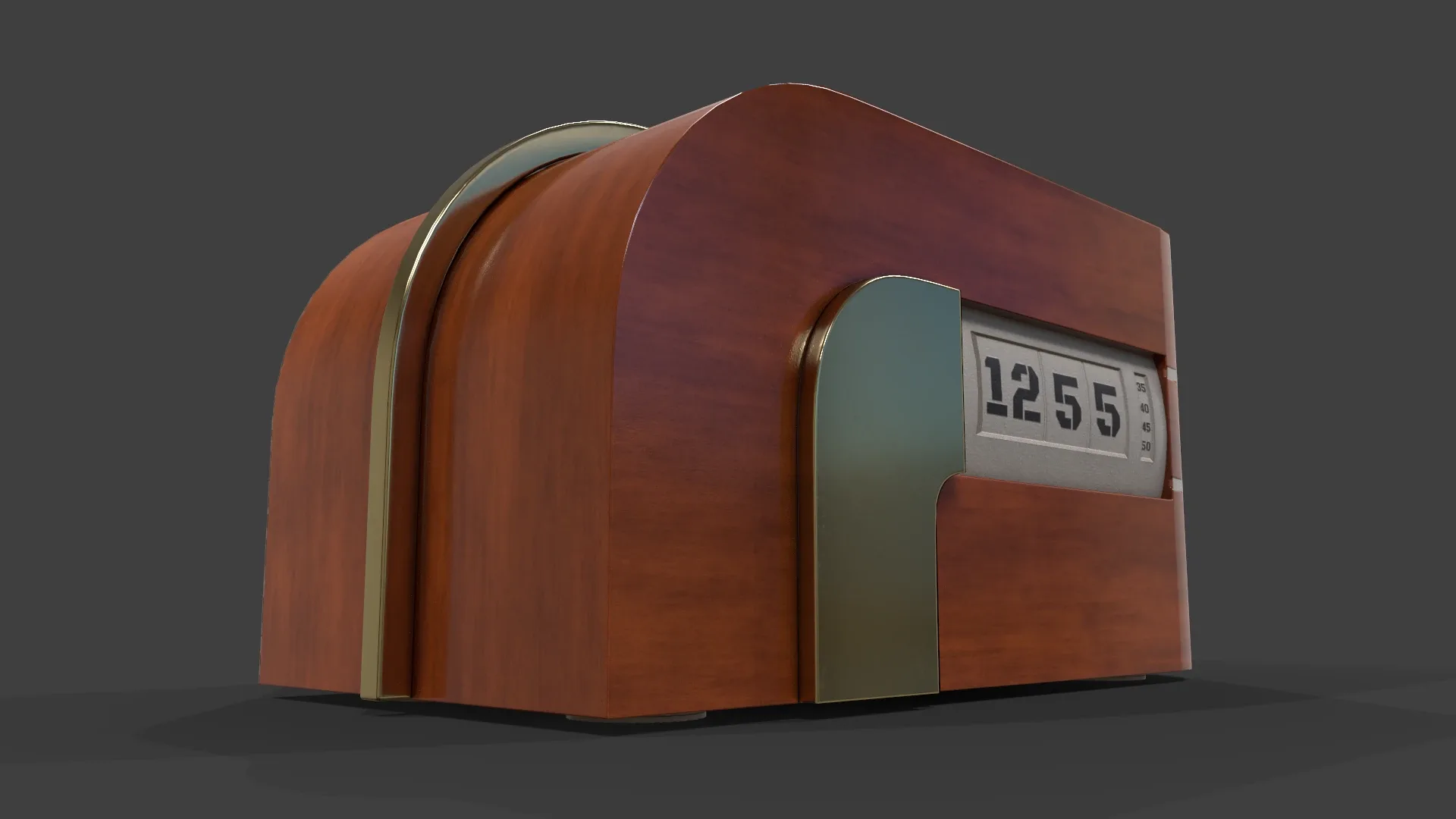 Art Deco Clock V01 - Low Poly