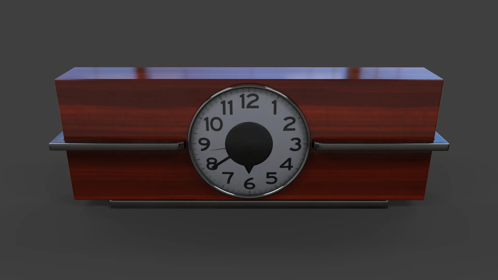 Art Deco Clock V02 - Low Poly