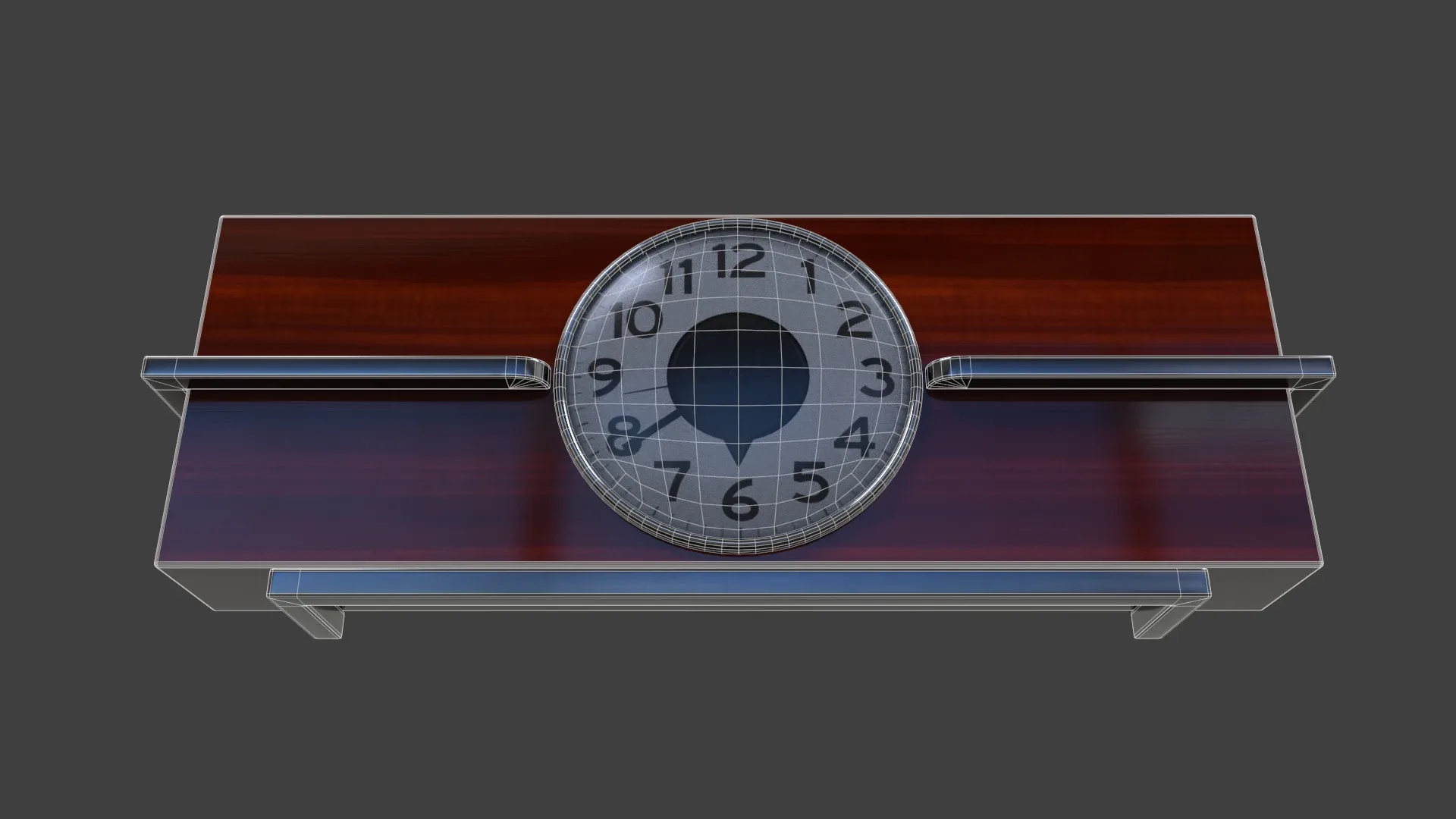 Art Deco Clock V02 - Low Poly
