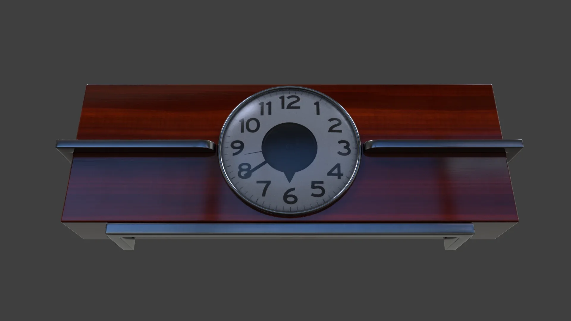 Art Deco Clock V02 - Low Poly