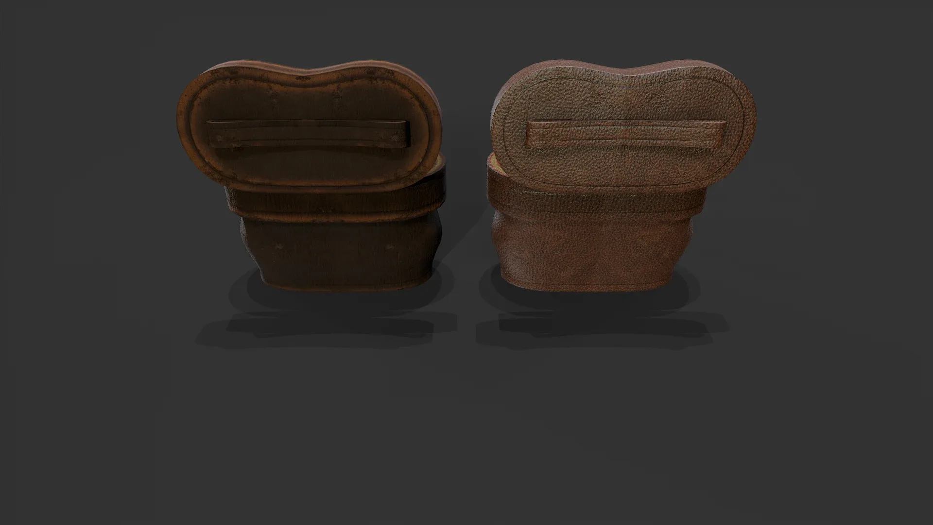 Antique Binoculars with Case V02 - Low Poly