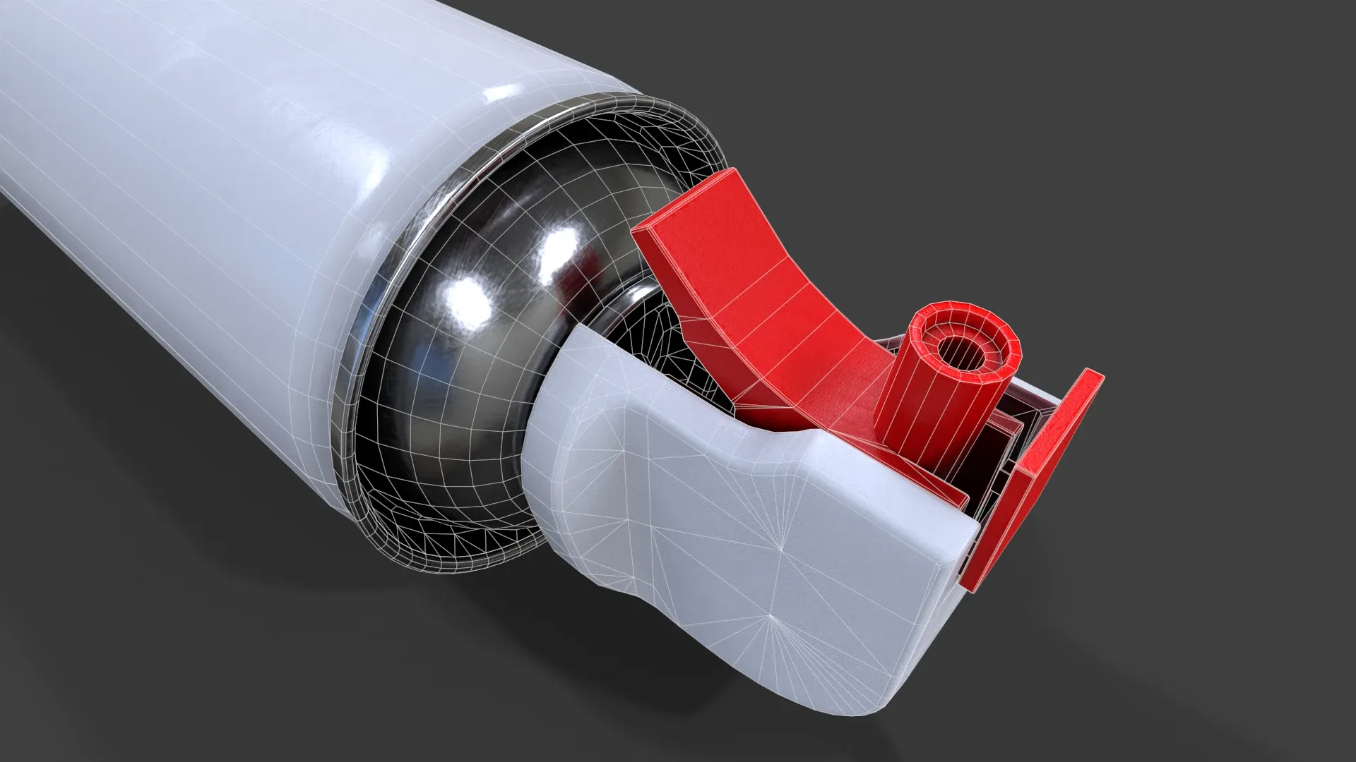 Compressed Air Can V01 - Low Poly