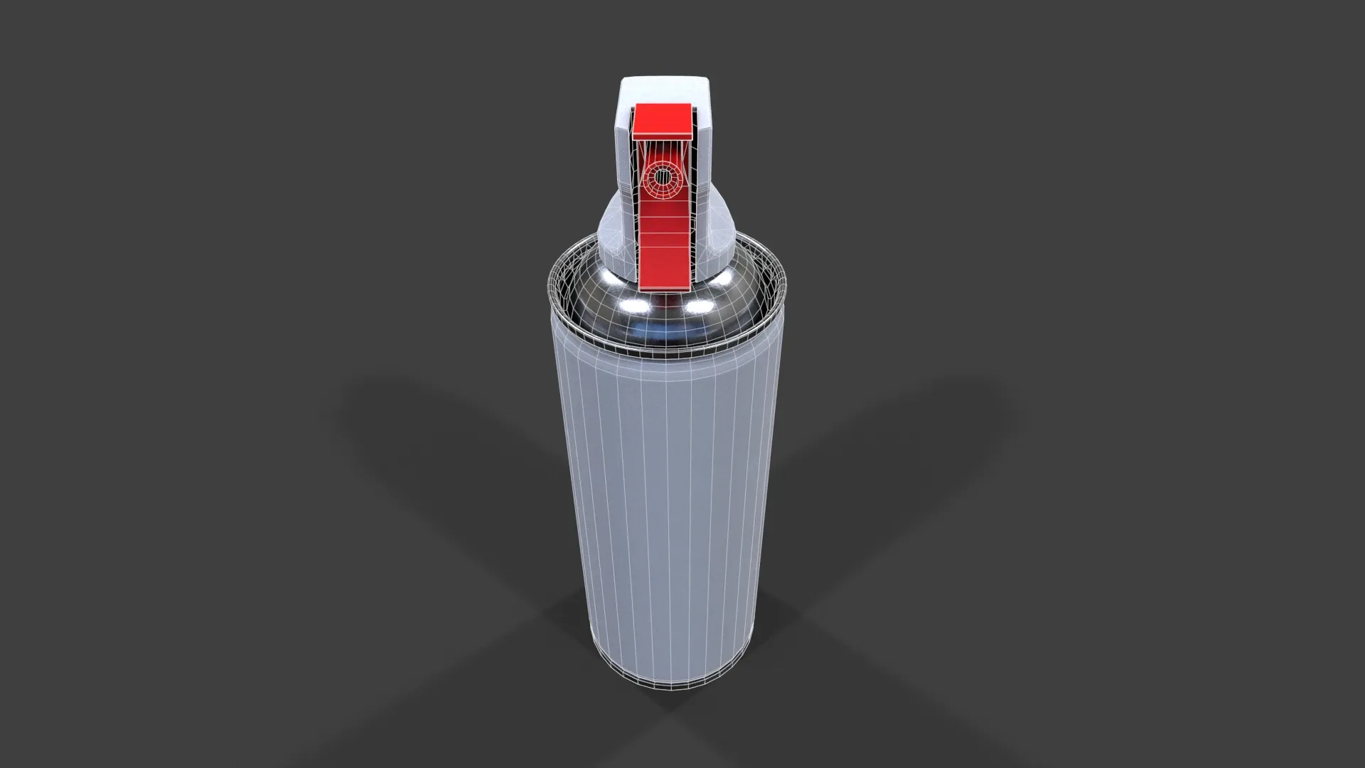 Compressed Air Can V01 - Low Poly