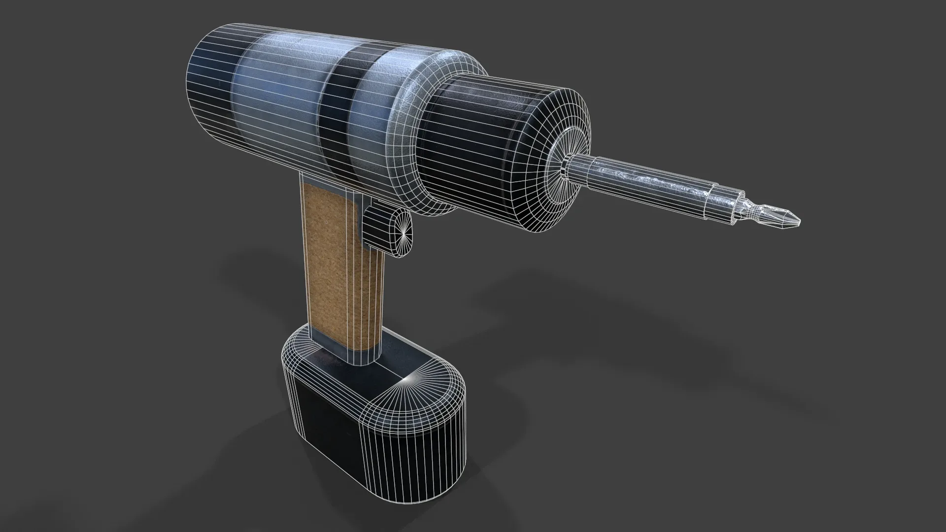 Cordless Drill V02 - Low Poly