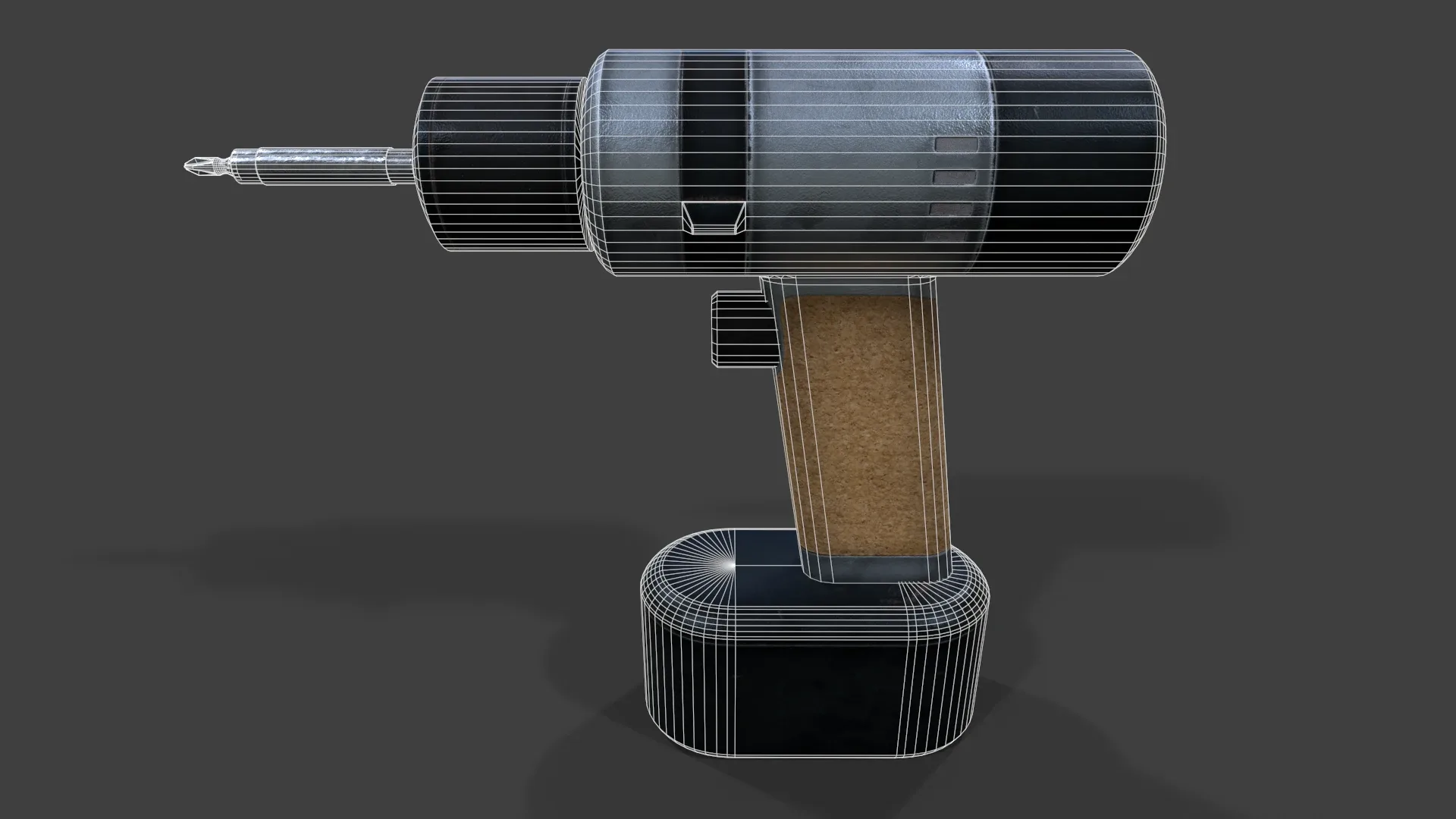 Cordless Drill V02 - Low Poly