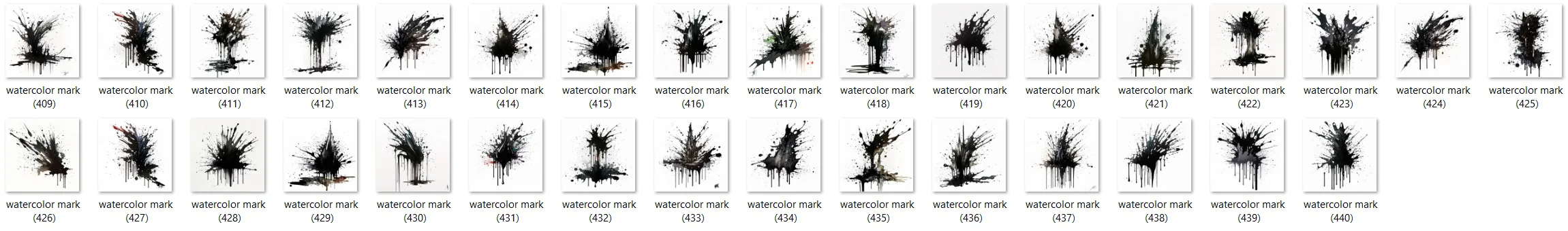 440 watercolor mark collection set (ABR)