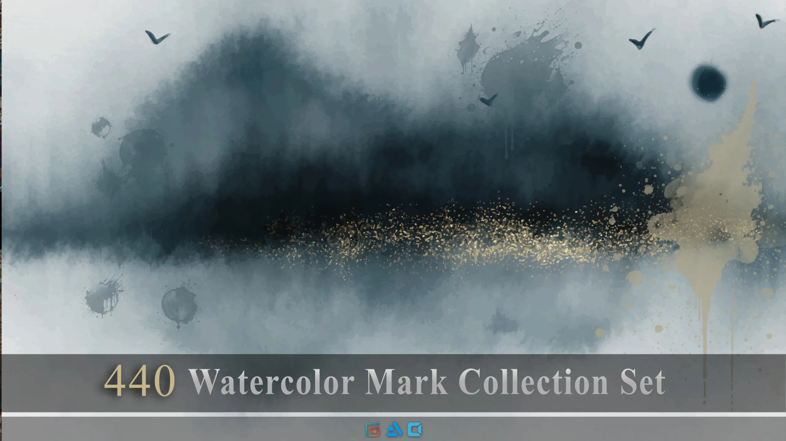 440 watercolor mark collection set (ABR)