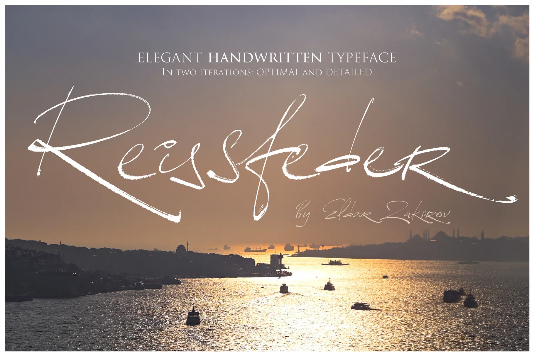 Reissfeder. The Handwritten Font in Two Options