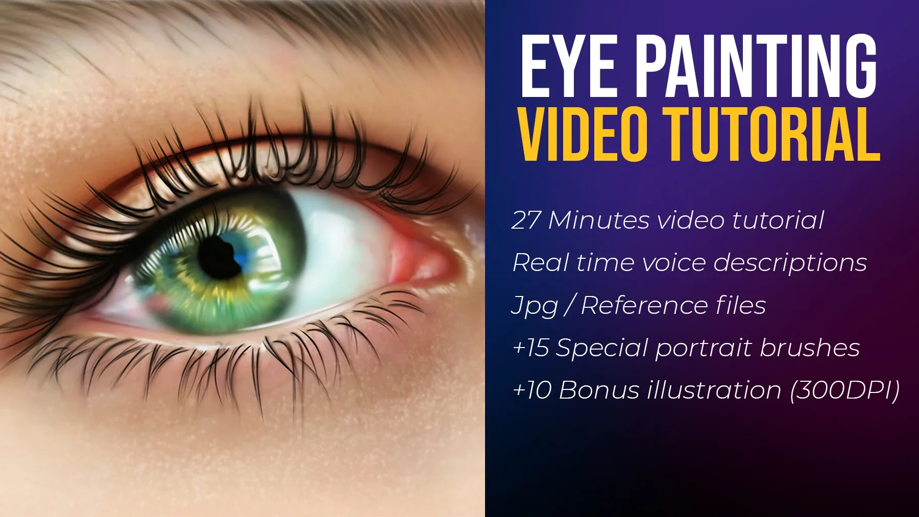 Eye Painting In Photoshop - Video Tutorial