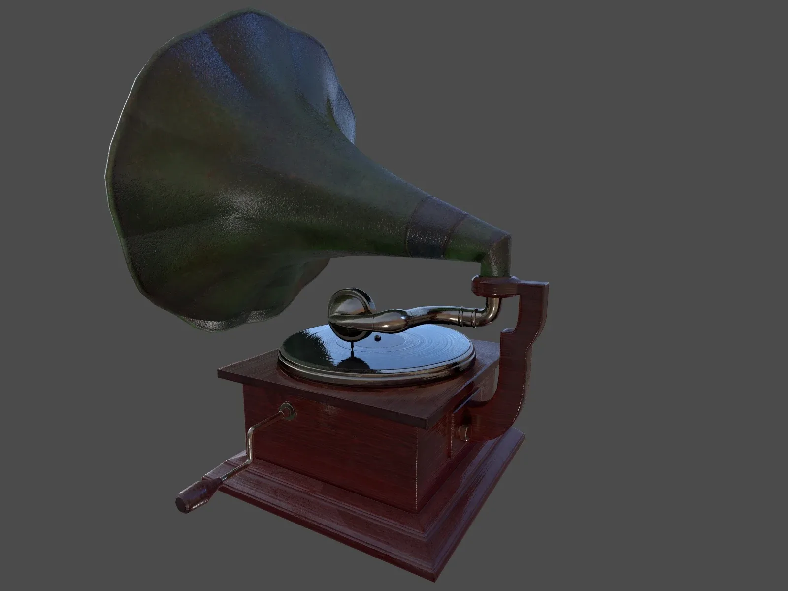 Phonograph - Low Poly