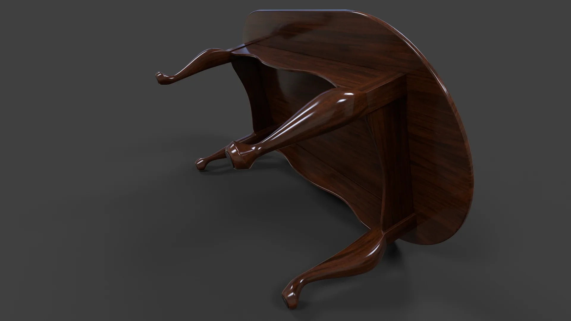 Oval Cofee Table - Low Poly