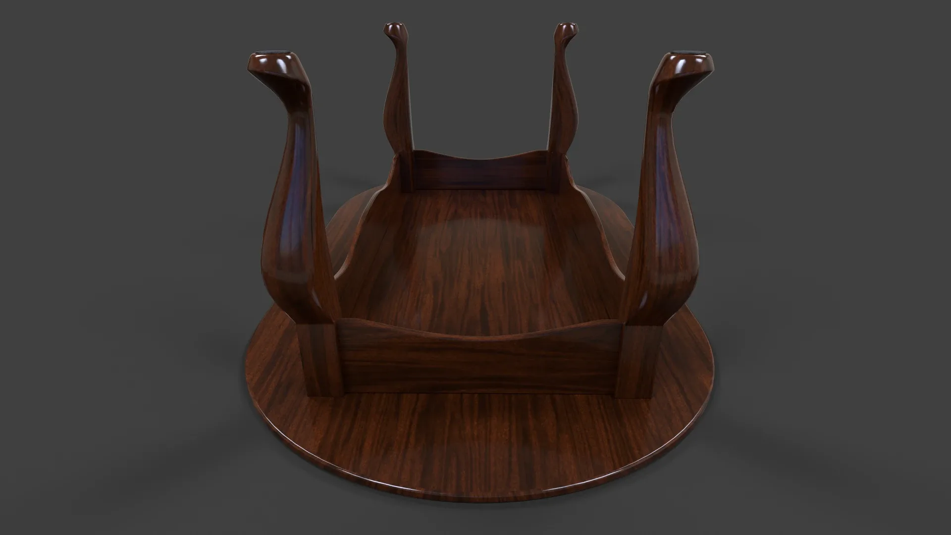 Oval Cofee Table - Low Poly