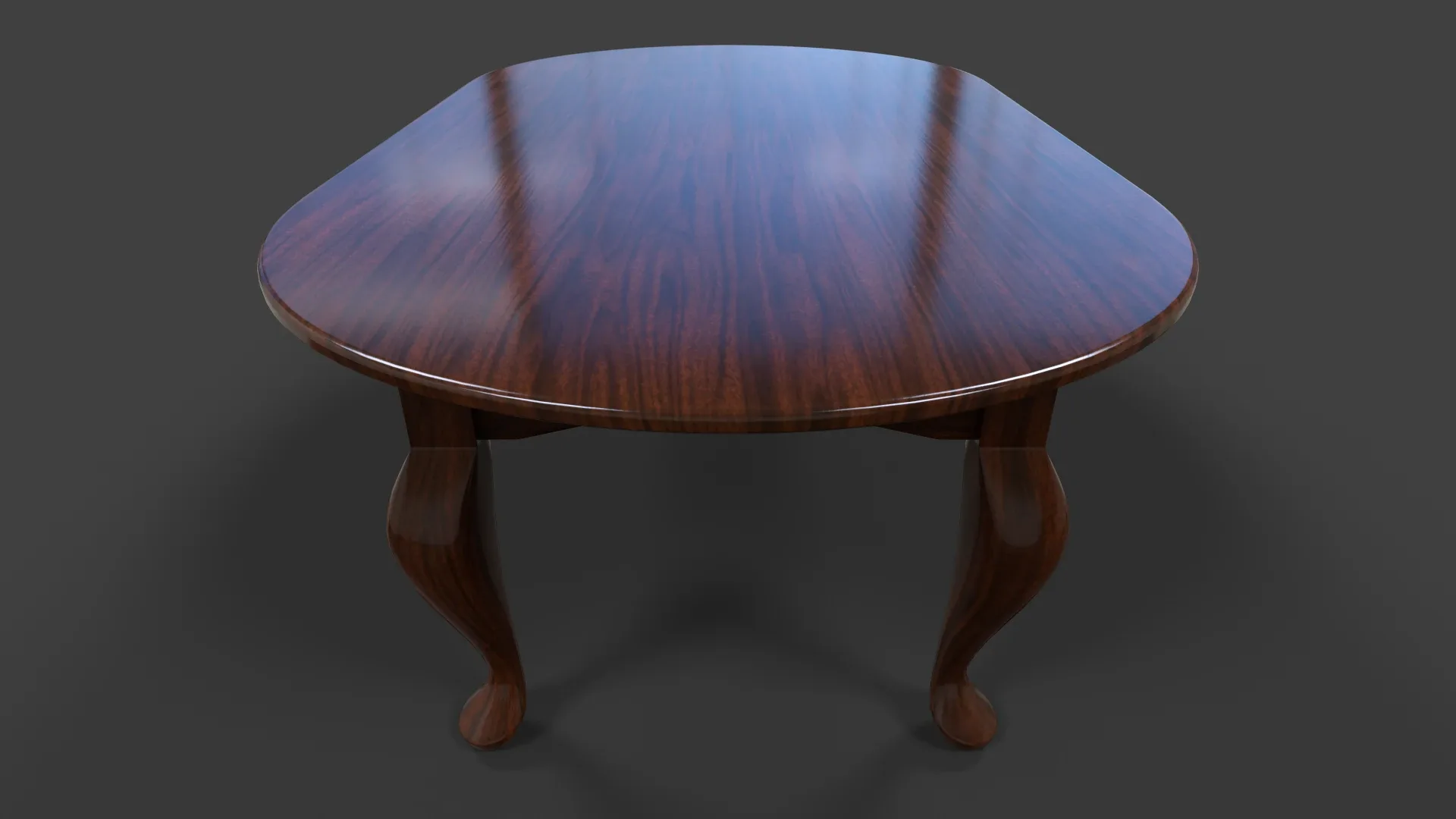 Oval Cofee Table - Low Poly