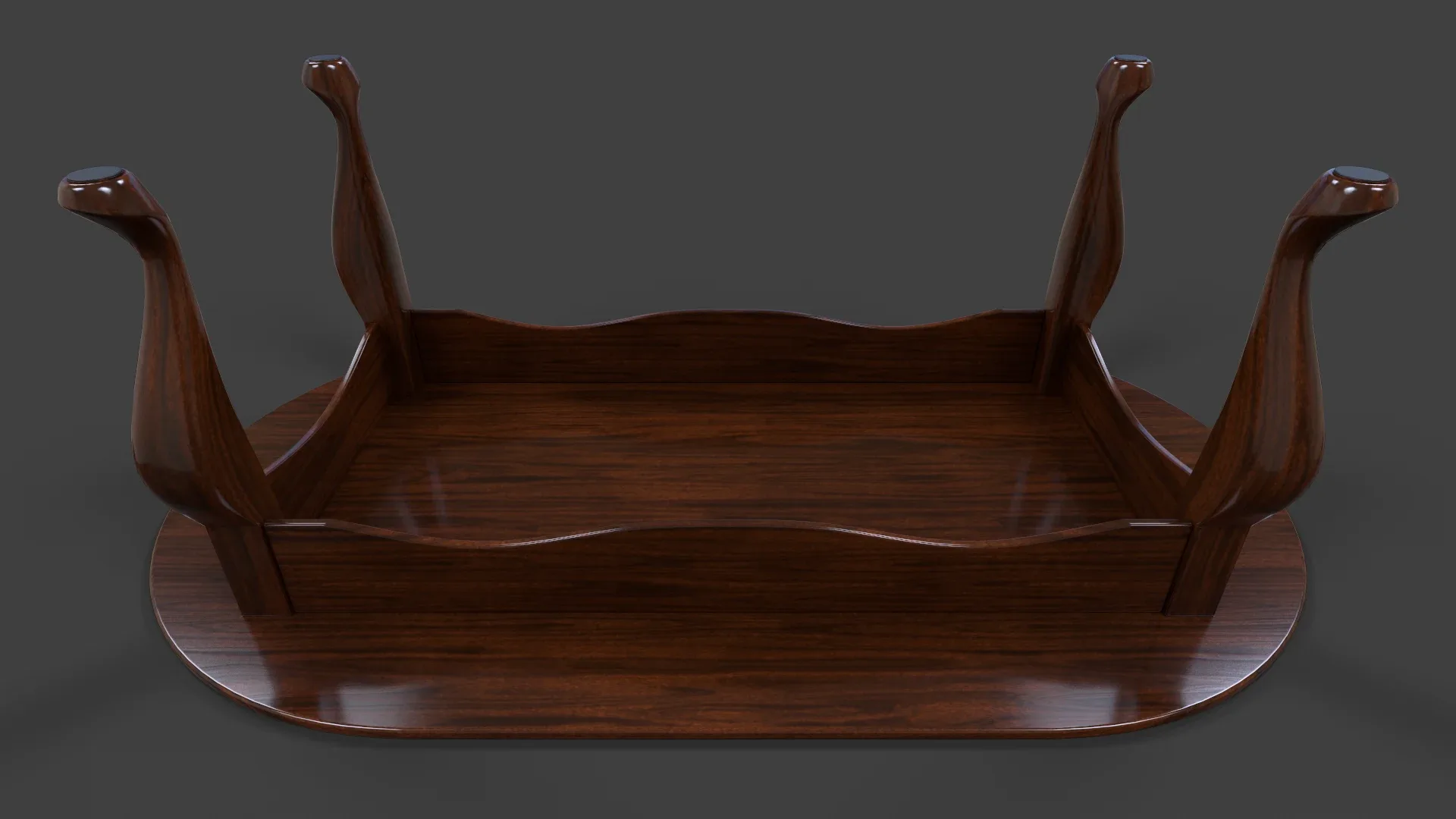 Oval Cofee Table - Low Poly