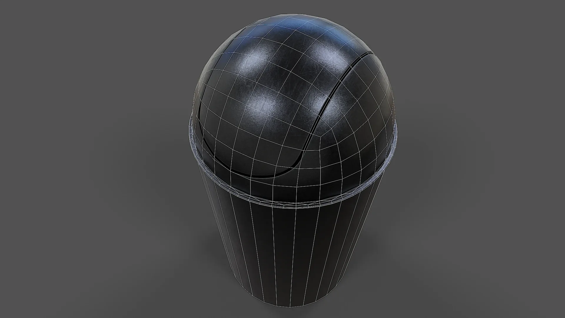 Trash Can V01 - Low Poly